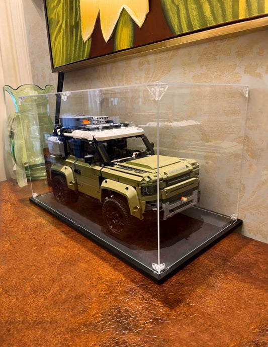 Classic Series | Display Case for LEGO® Technic™ Mercedes-Benz G 500 42177 & Land Rover Defender 42110 - 50x25x28cm