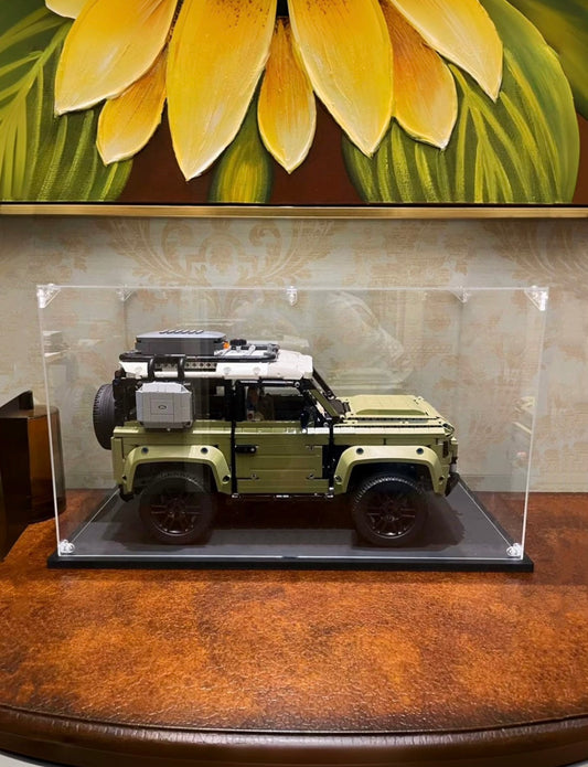 Classic Series | Display Case for LEGO® Technic™ Mercedes-Benz G 500 42177 & Land Rover Defender 42110 - 50x25x28cm